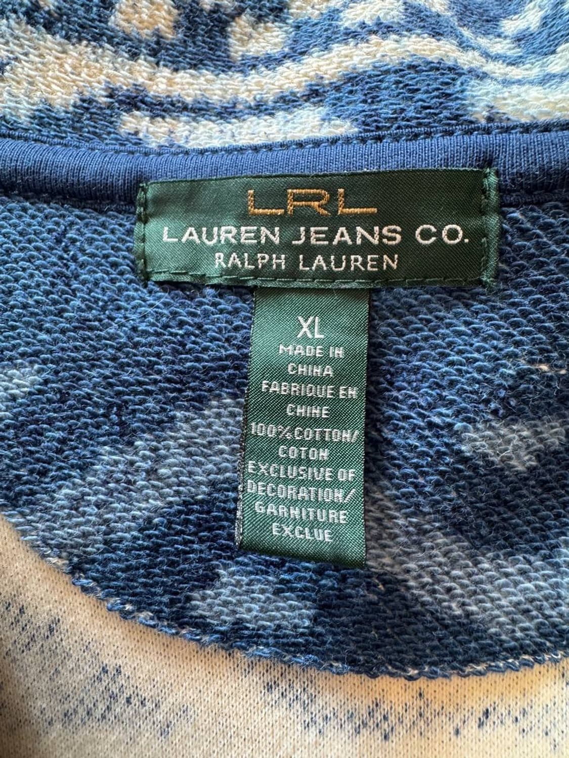 LRL aztec pattern shawl collar cardigan 상품이미지4