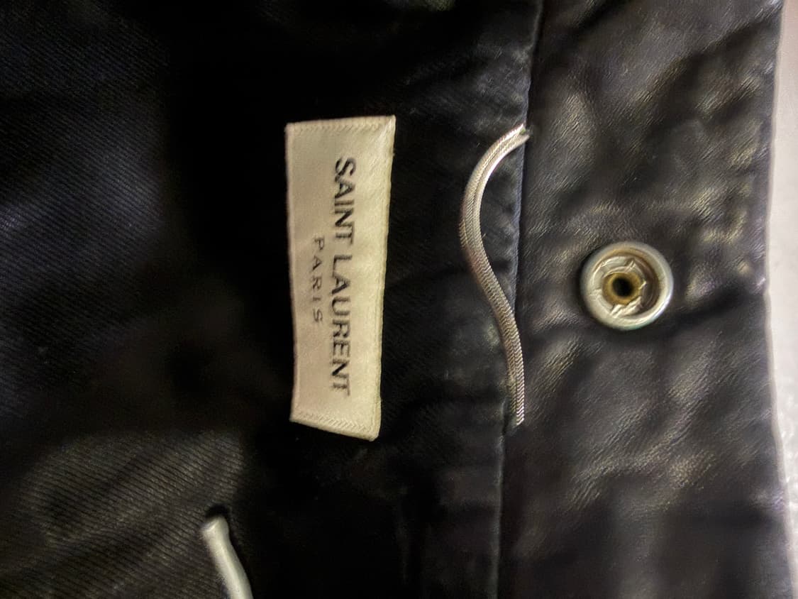 생로랑 L01 클래식 모터사이클 램스킨 레더 자켓 상품이미지5