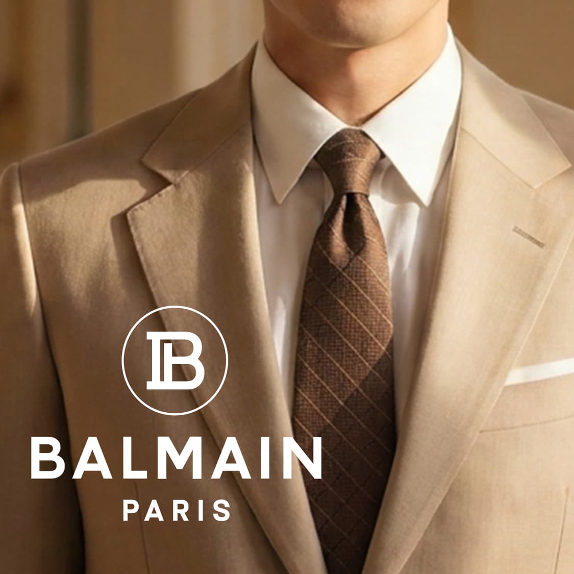 발망 넥타이 브라운 체크 패턴 9.5cm A+등급 K2563
 상품이미지1