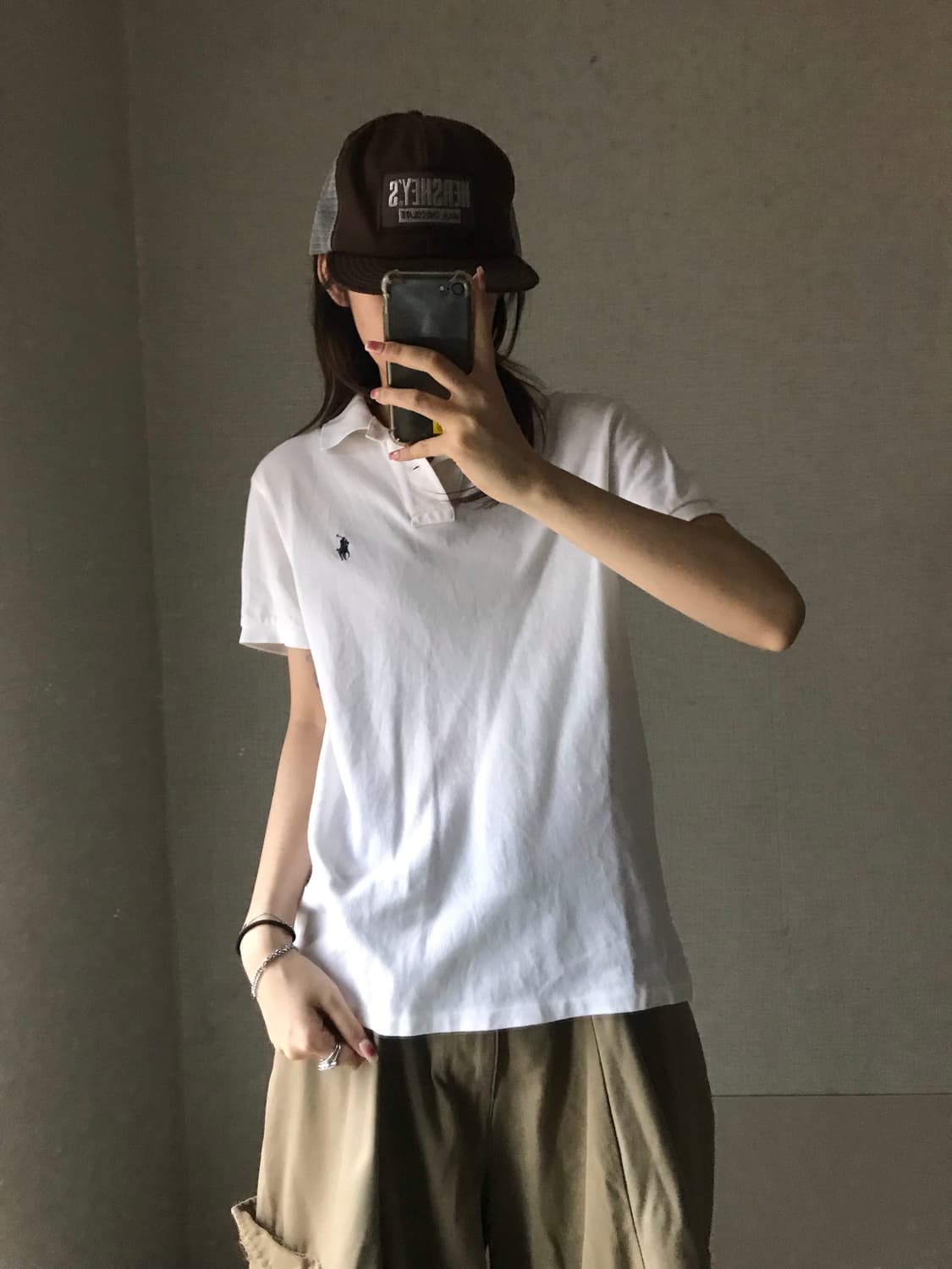 폴로 화이트 반팔pk 상품이미지1