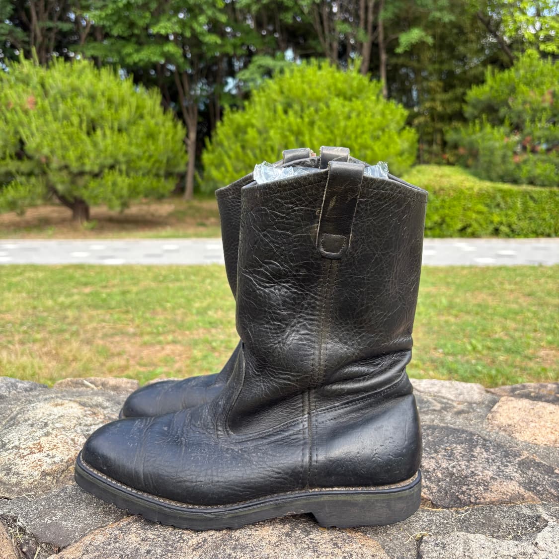 굿이어 Goodyear 블랙 플레인 웨스턴 부츠 상품이미지3