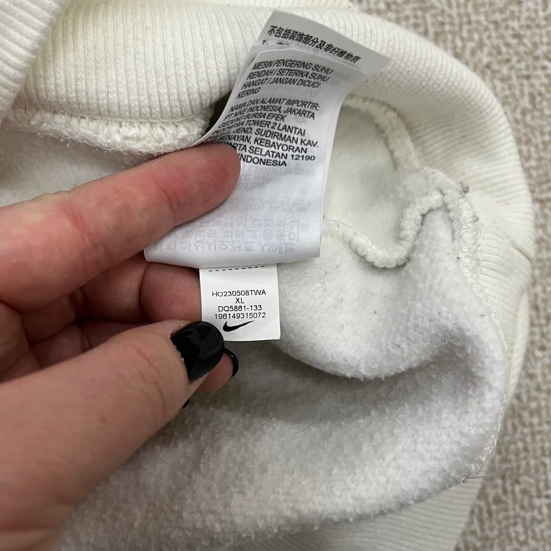 XL 나이키 스우시 후드 티셔츠 0127M2 상품이미지4