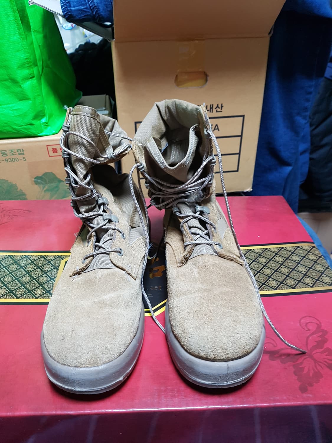 베르빌 하계용 사막화 전투화 군화 7W 판매 상품이미지1