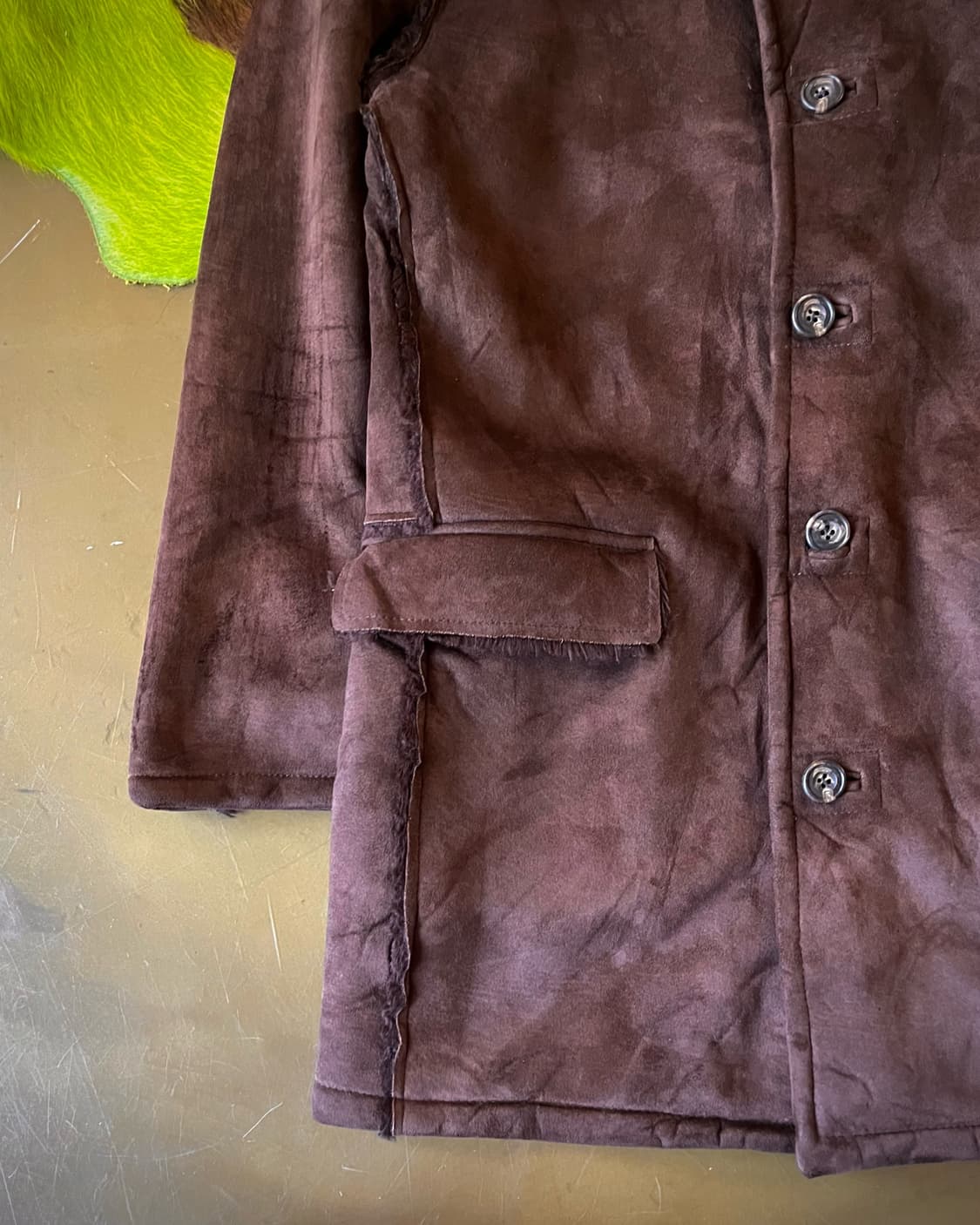 TORNADO MART Brown Leather Fur Jacket 상품이미지6