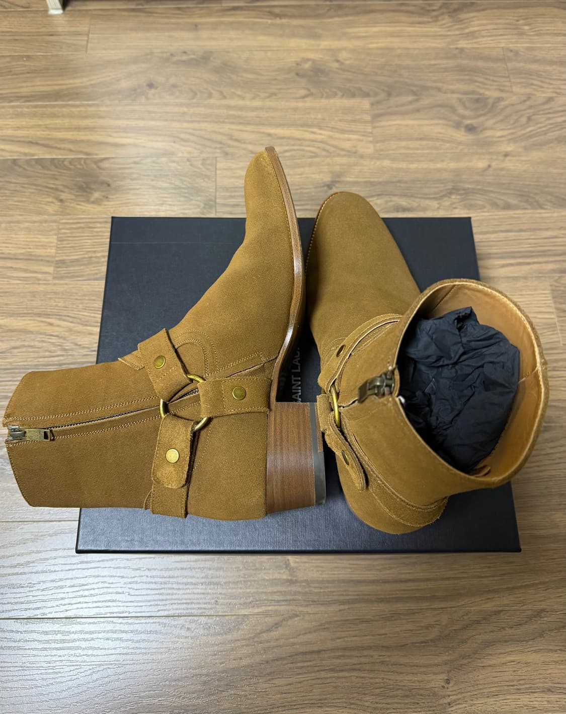 생로랑 와이어트40 하네스 카멜 첼시부츠 44 상품이미지6