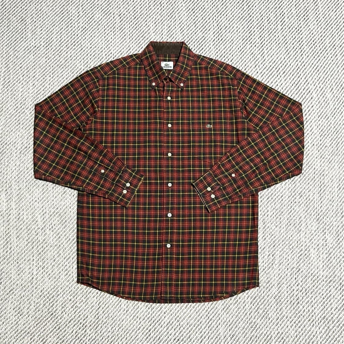 [M] Lacoste 라코스테 클래식 체크셔츠 상품이미지1