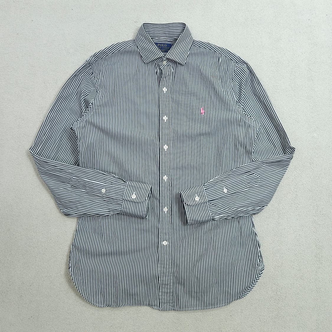폴로 랄프 로렌 신형 스트라이프 셔츠 검흰 상품이미지2