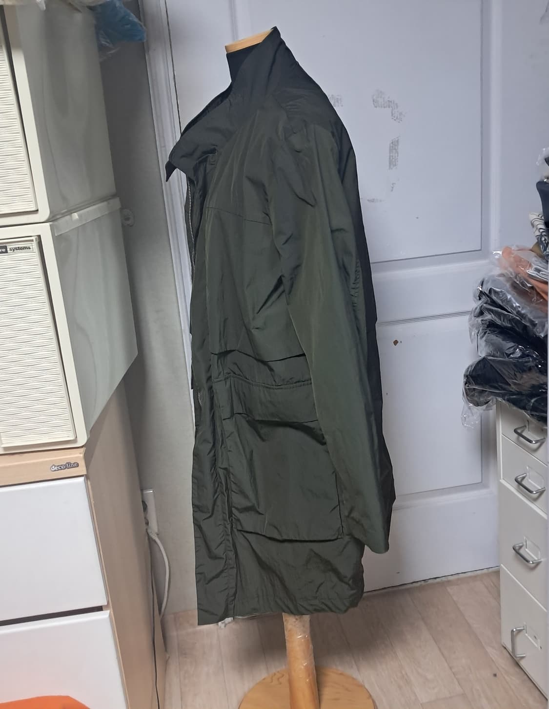 Panicale 빠니깔레 카키 트렌치 코트 야상 M(상태상급) 상품이미지2