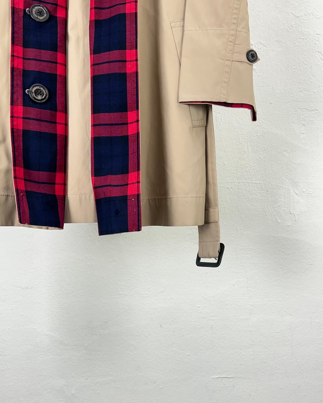 비비안 웨스트우드 앵글로마니아 베이지 타탄 나폴리 트렌치 맥 코트 상품이미지5