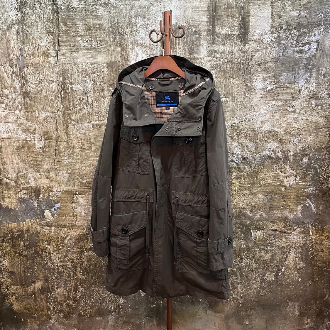 버버리 블루라벨 노바 체크 라이너 모즈 코트 상품이미지2