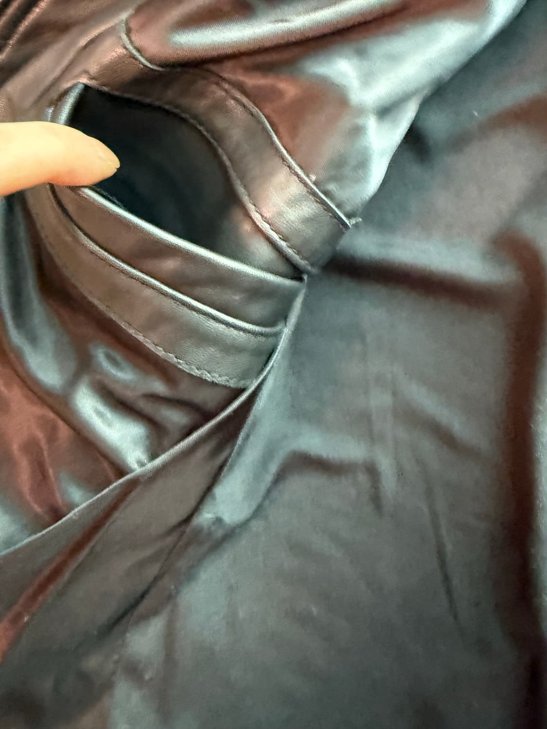 Sandro  옴므 패디드   바이트 레더 쟈킷  s  상품이미지8