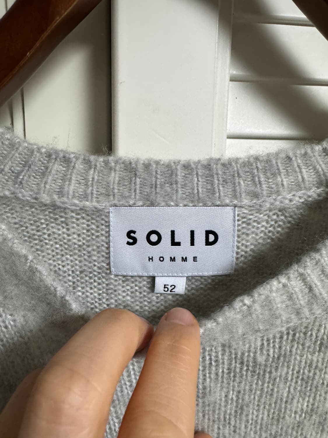 25FW 솔리드옴므 부클 캐시미어 실크 니트 52(105) 상품이미지2