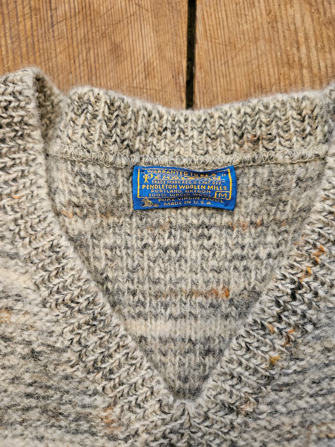 60s 빈티지 펜들턴 브이넥 울니트 상품이미지3