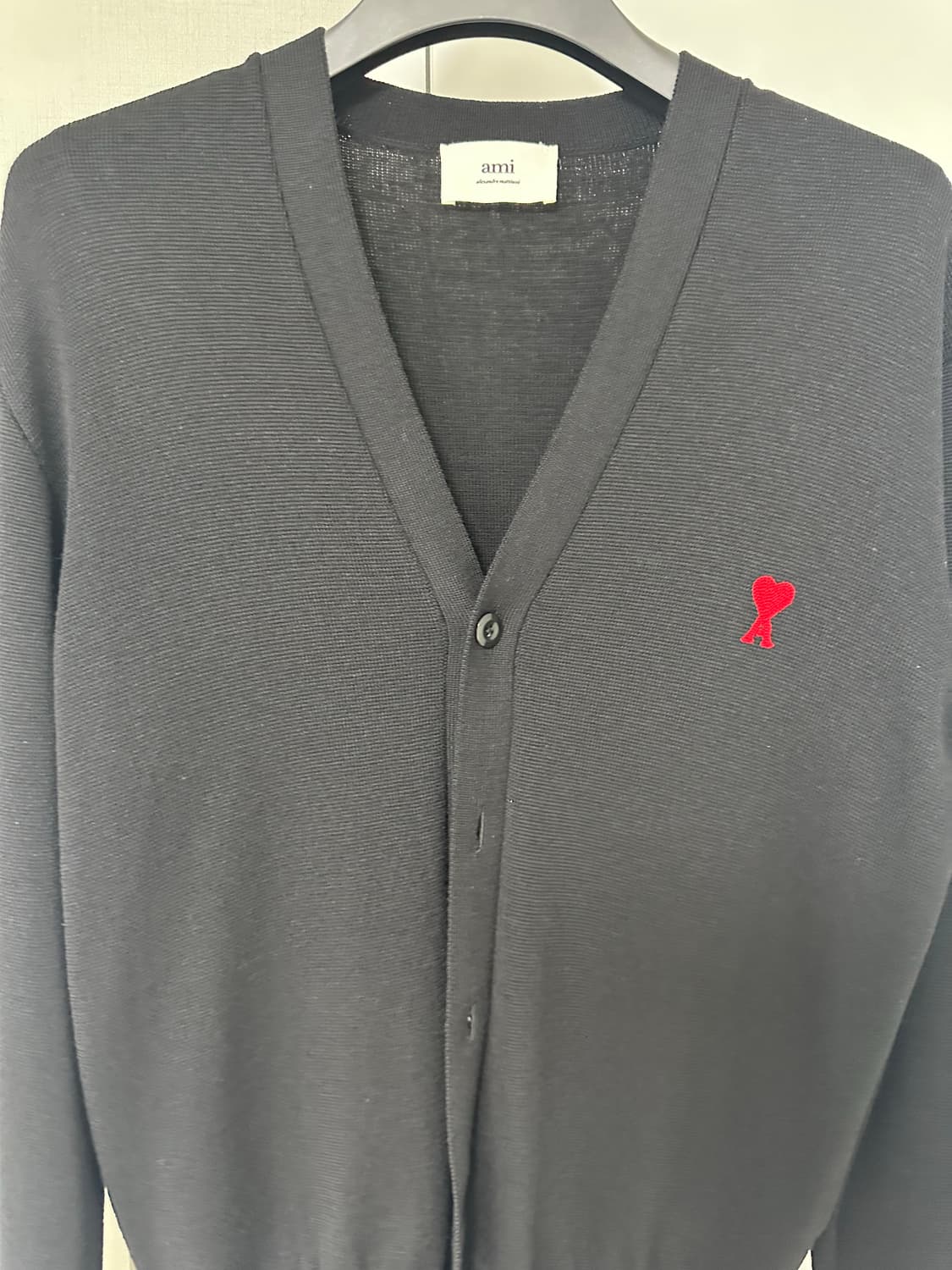 아미 가디건 블랙 L(100) 상품이미지1