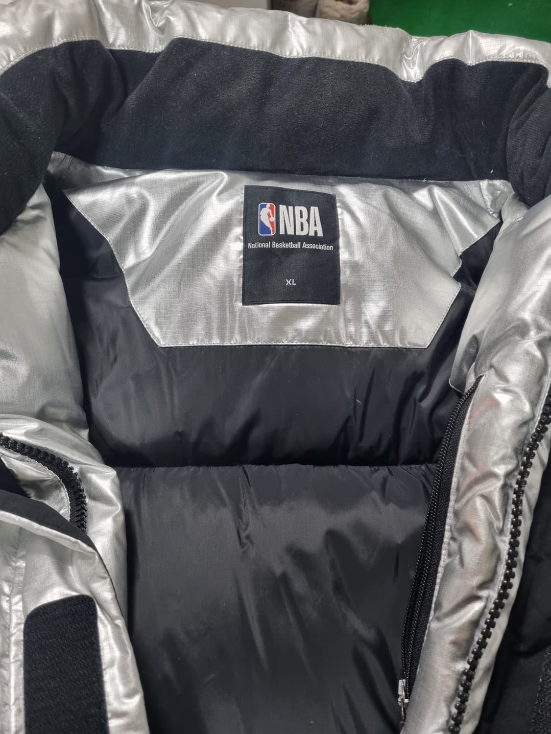 NBA GSW 덕다운 숏패딩 점퍼 XL 상품이미지4