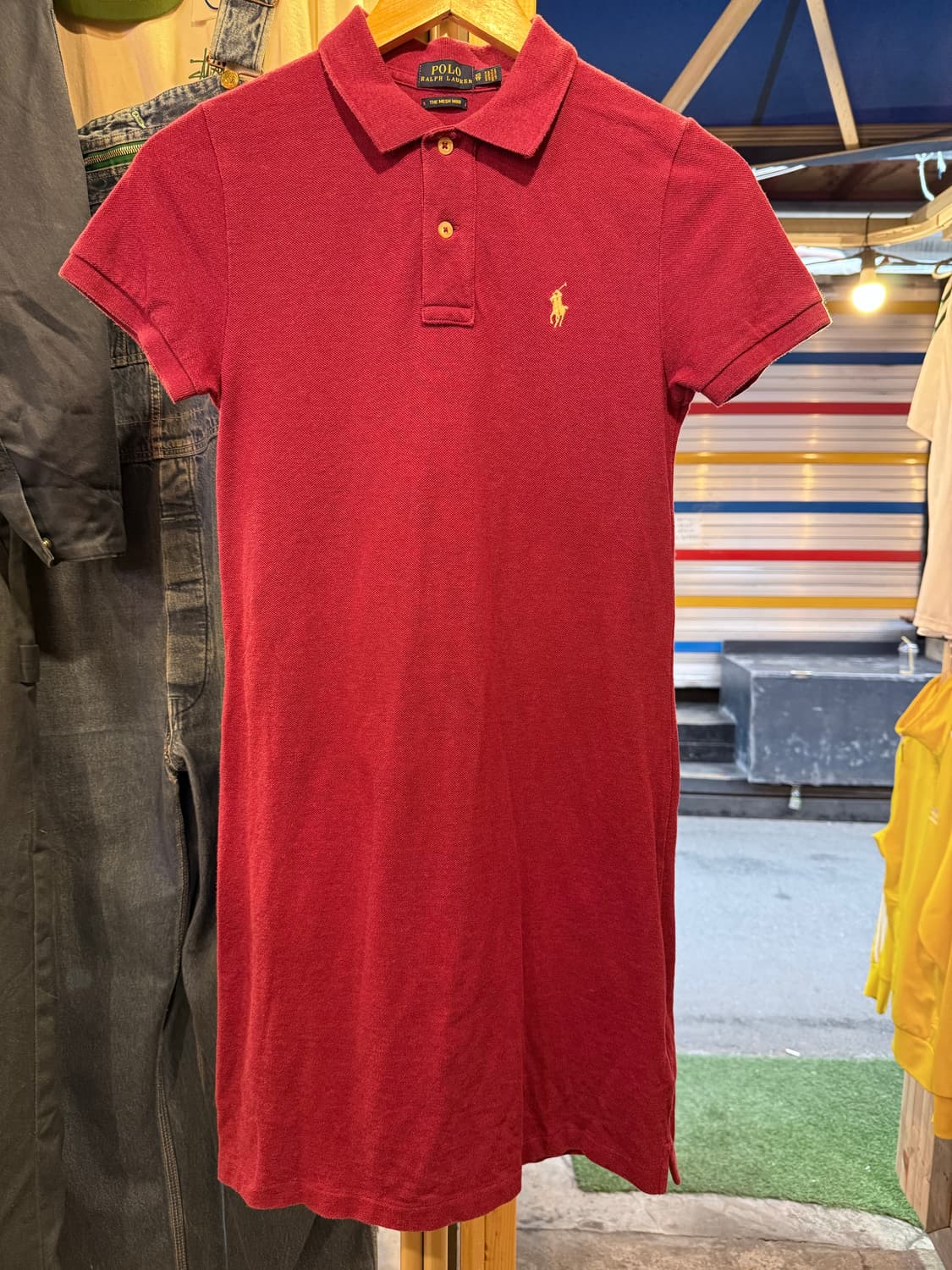 폴로 랄프로렌 화이트포니 버건디 pk 원피스 상품이미지1