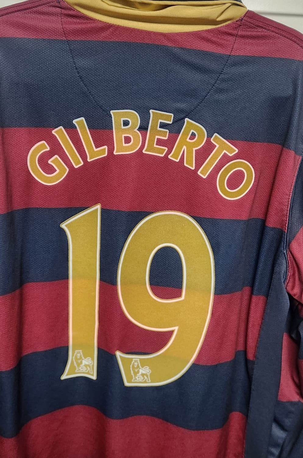 07-08 아스날 써드 긴팔 No.19 GILBERTO 나이키 유니폼 상품이미지5