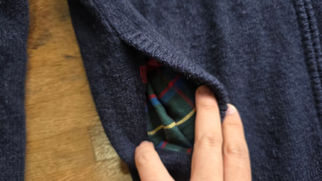 L.L.BEAN 엘엘빈 셔틀랜드 울 집업 니트 XL 네이비 상품이미지4