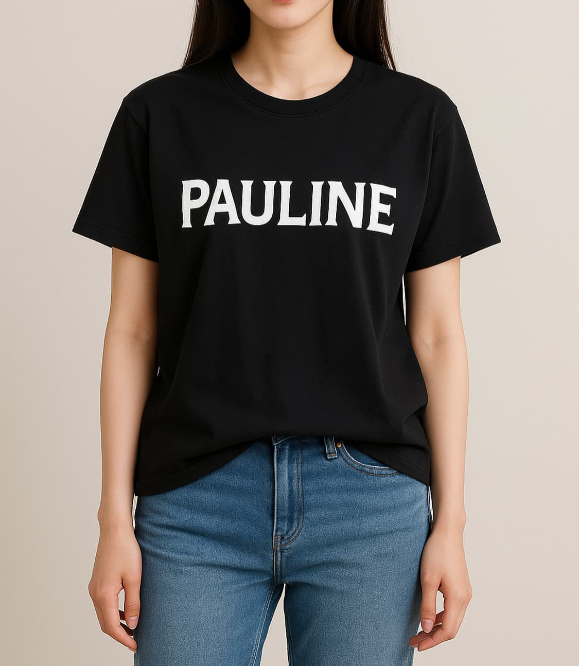 스튜디오 톰보이 Pauline 블랙 반팔 티셔츠_FREE 상품이미지1