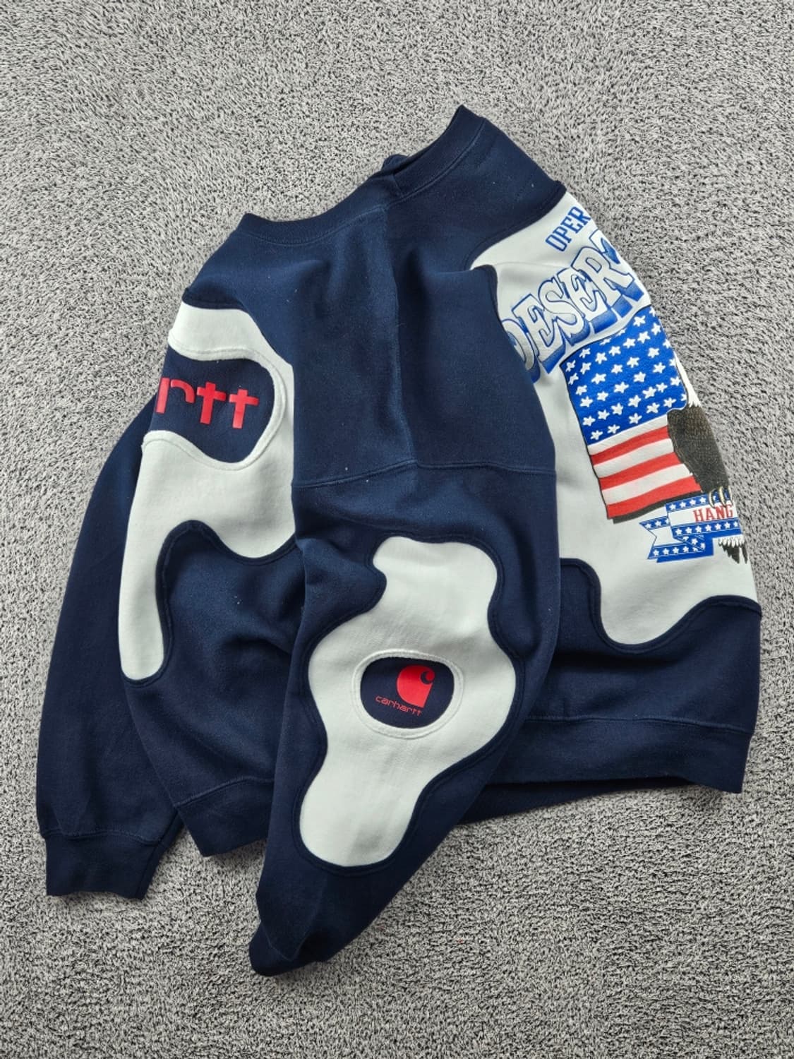 칼하트X길단 아플리케 커스텀 맨투맨 스웻셔츠 ( XL ) / 11540 상품이미지5