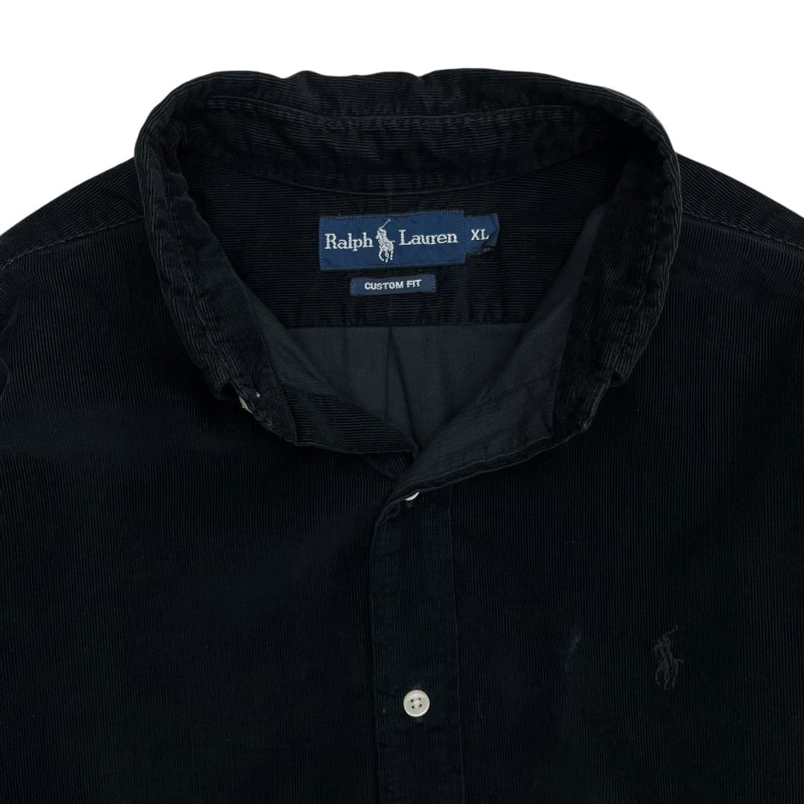 폴로 랄프로렌 차콜포니 블랙 골덴 셔츠 XL 상품이미지5
