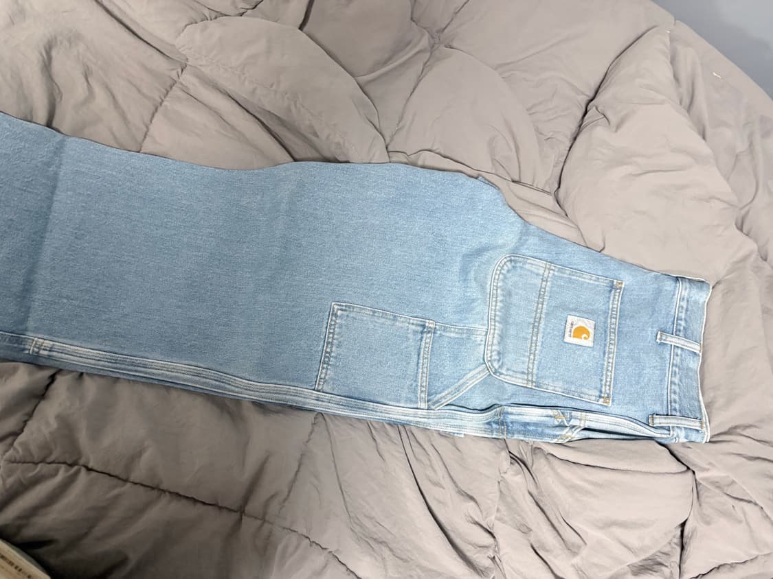 칼하트wip 더블니 연청 스톤워시 상품이미지2