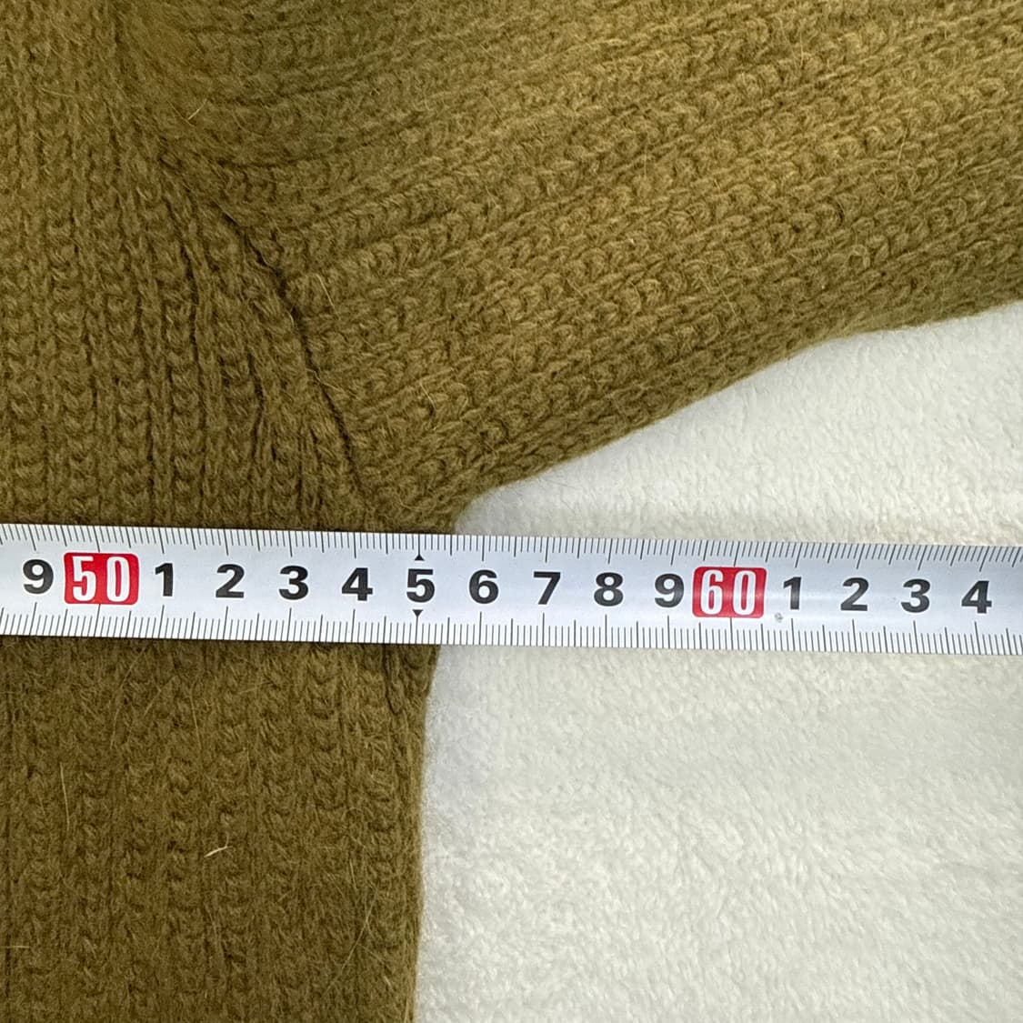 90 시스템 카키 앙고라 니트 0303T 상품이미지5