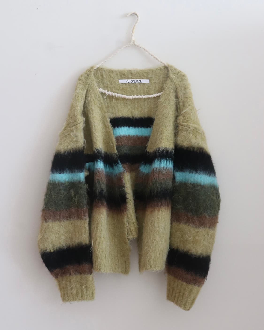 [Perverze] Double Stripe Knit Cardigan 상품이미지6