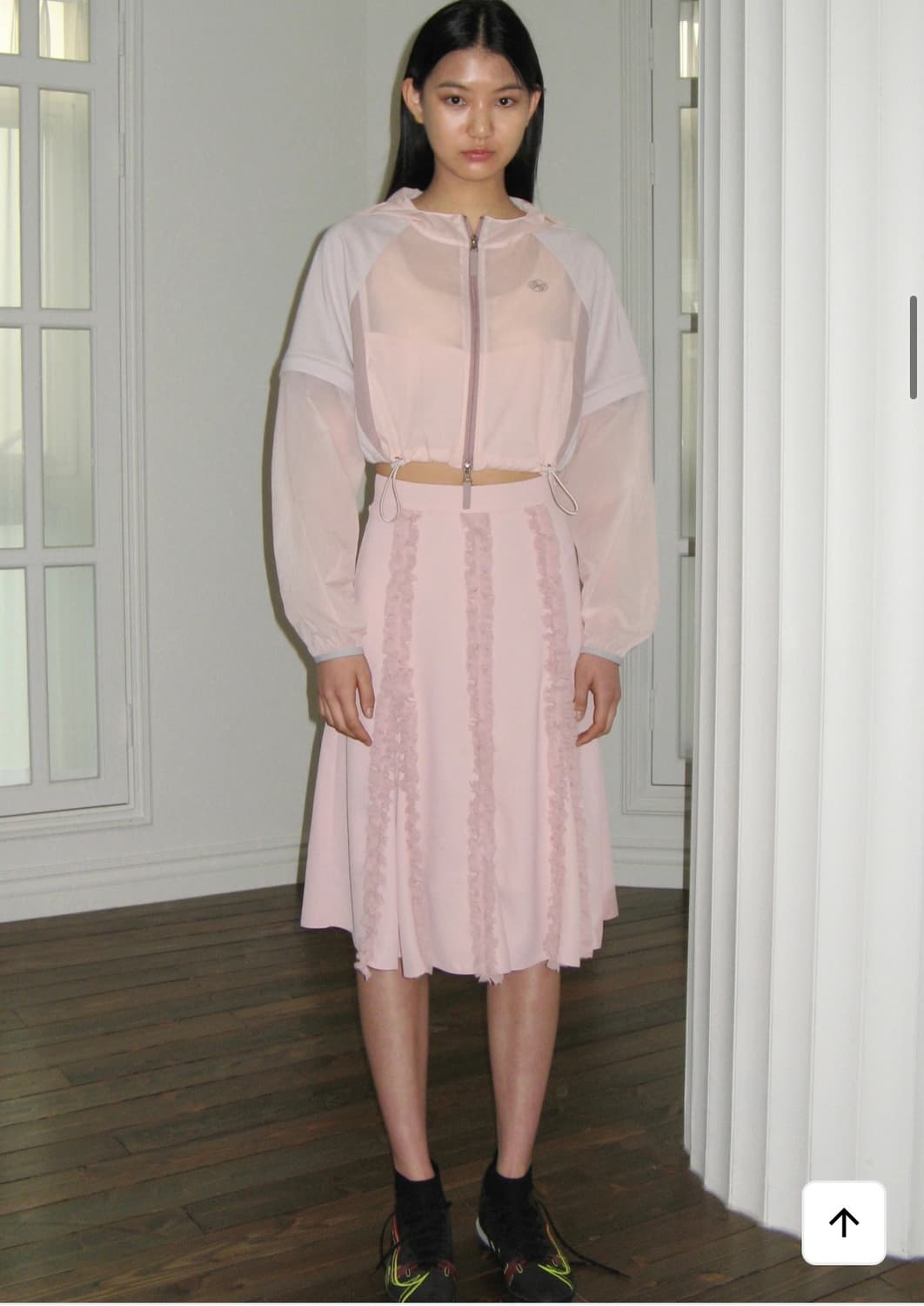 새상품 sinoon 시눈 프릴 미디 스커트 상품이미지1