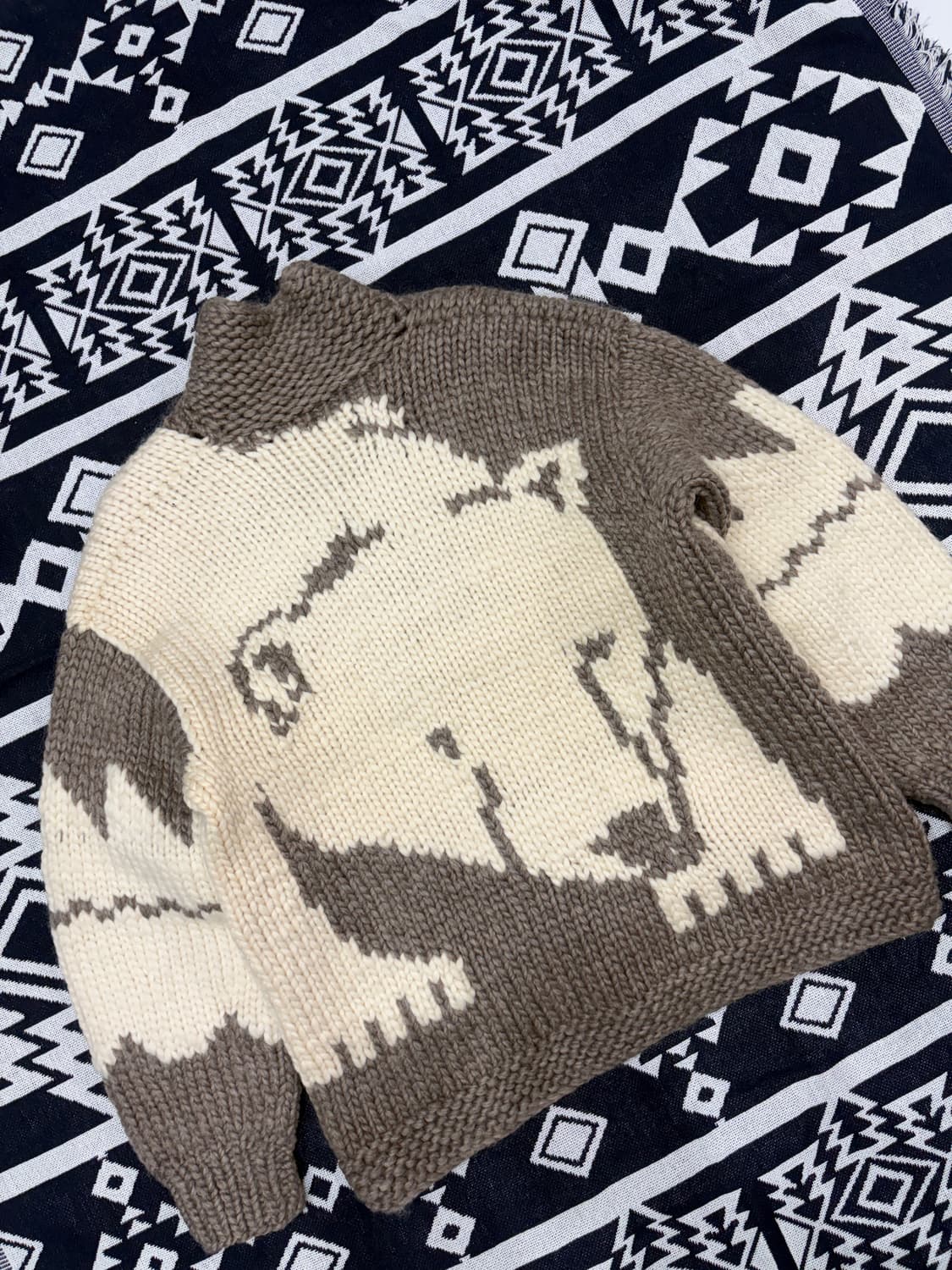 Cowichan (canadian sweater) L 북극곰 코위찬 상품이미지9