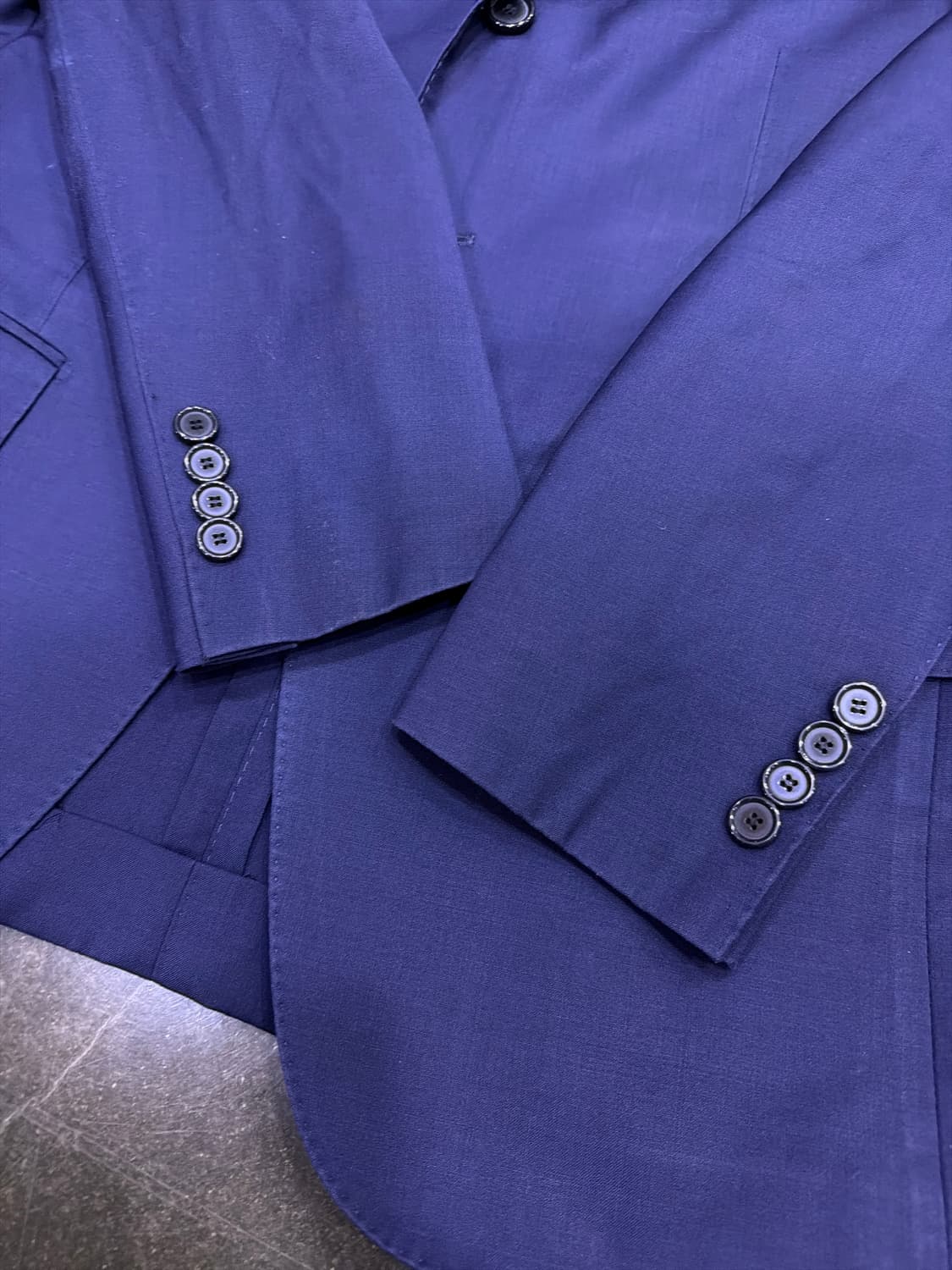 맨온더분 슬림 블레이저 싱글 자켓 네이비 46 상품이미지5