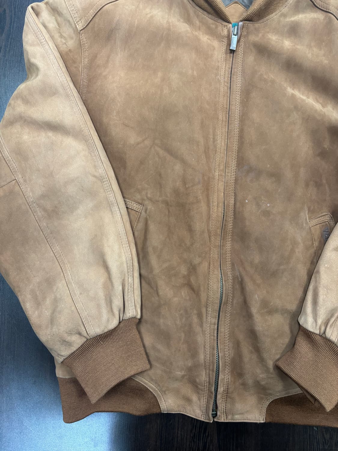 브라운 스웨이드 자켓 무스탕 상품이미지3