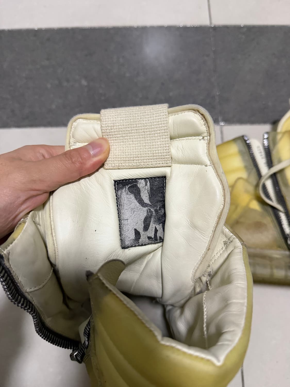 [42] 릭오웬스 지오바스켓 투명 레더 상품이미지4