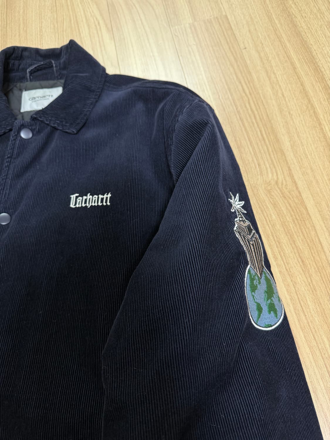 칼하트WIP 러그드 레터맨 코듀로이 바시티 L 상품이미지2