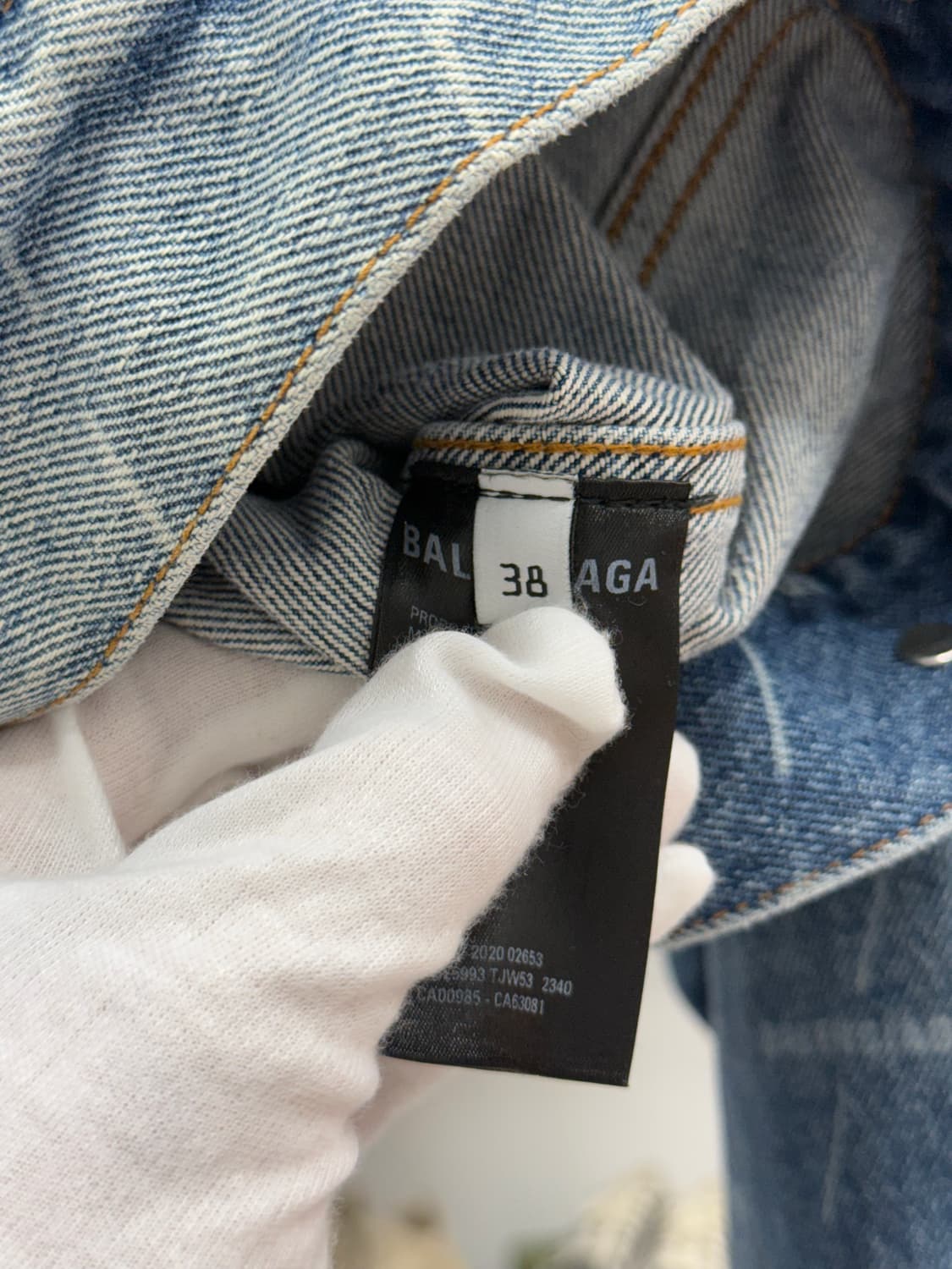 [38] 발렌시아가 멀티로고 데님 자켓 상품이미지6