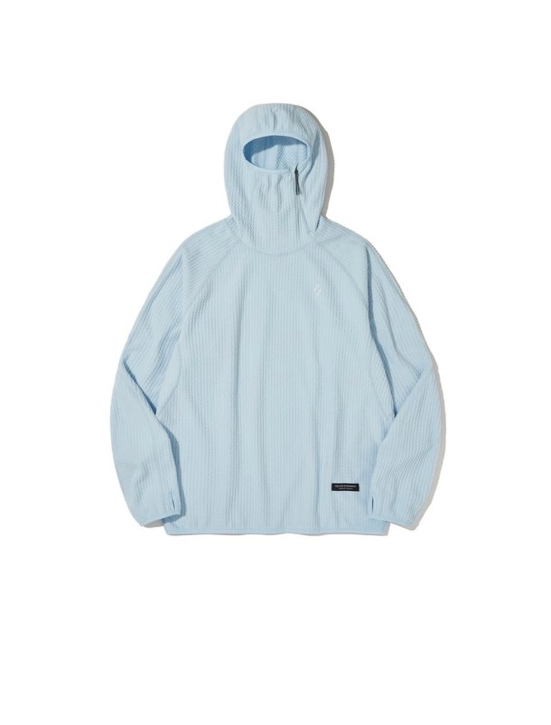CALORA FLEECE HOODED PULLOVER_SKY BLUE 상품이미지1