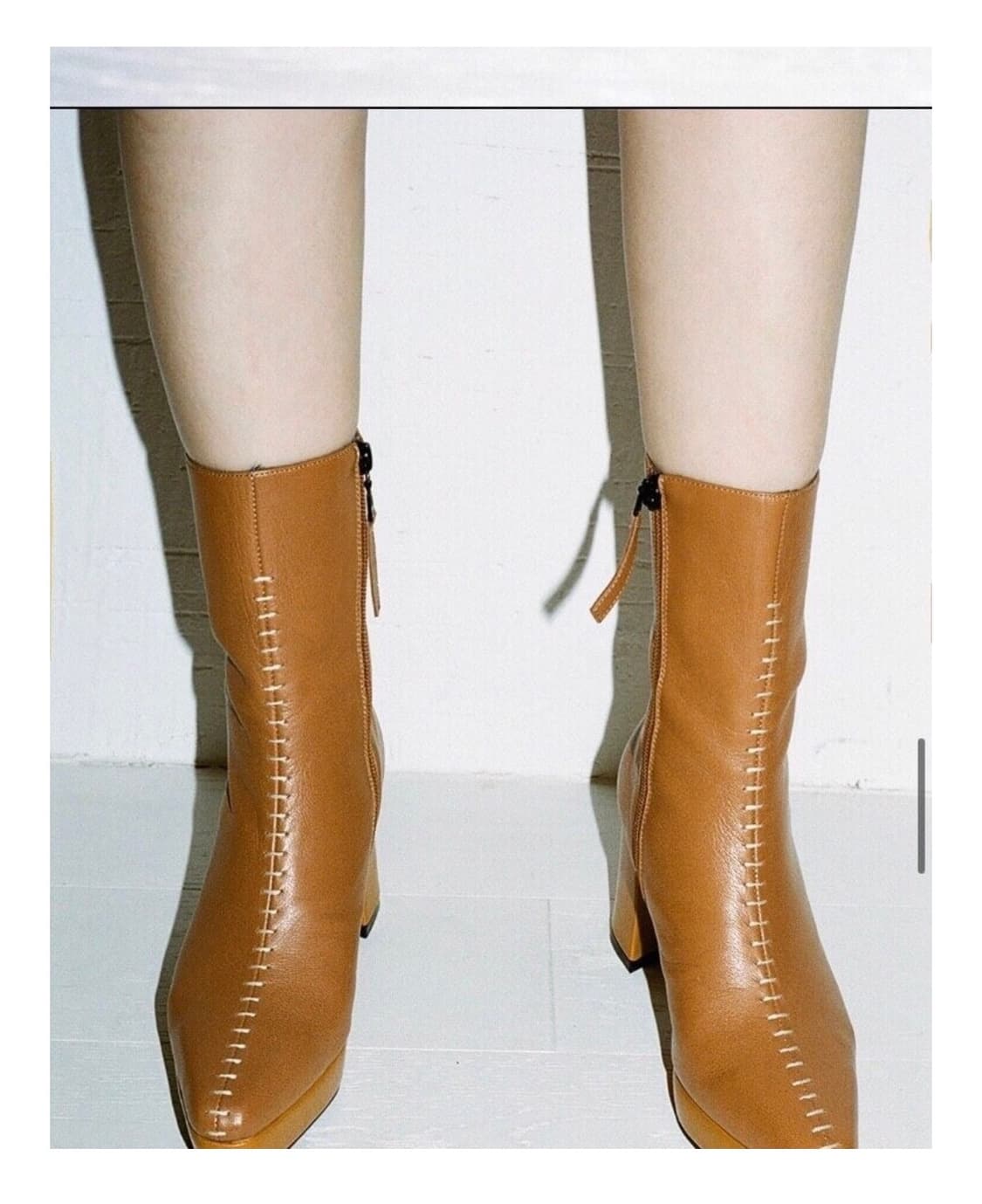 마땡킴 스티치 앵클부츠 (230) 상품이미지1