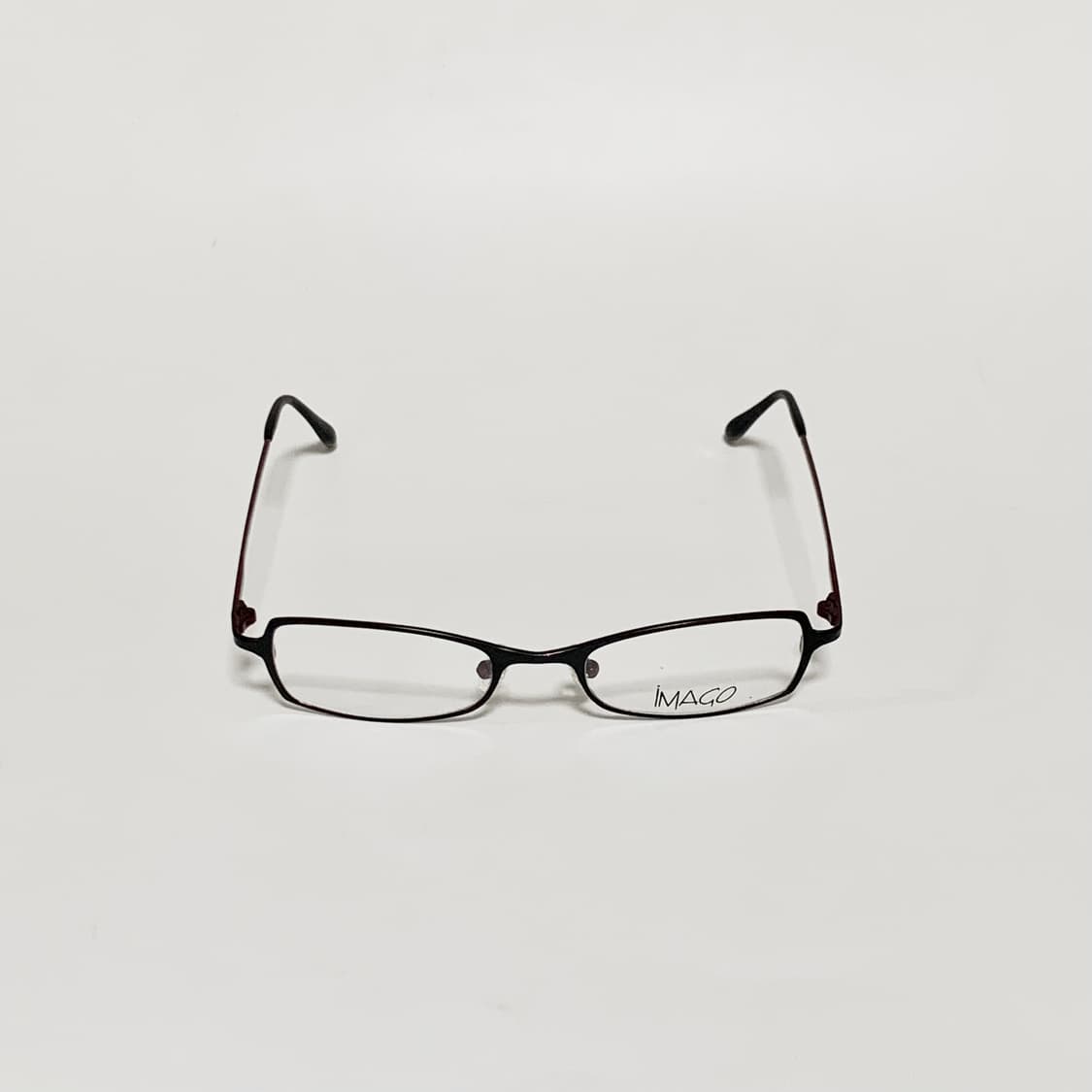 943 빈티지안경 블랙 데드스탁  슬림 사각 메탈 안경테 상품이미지2