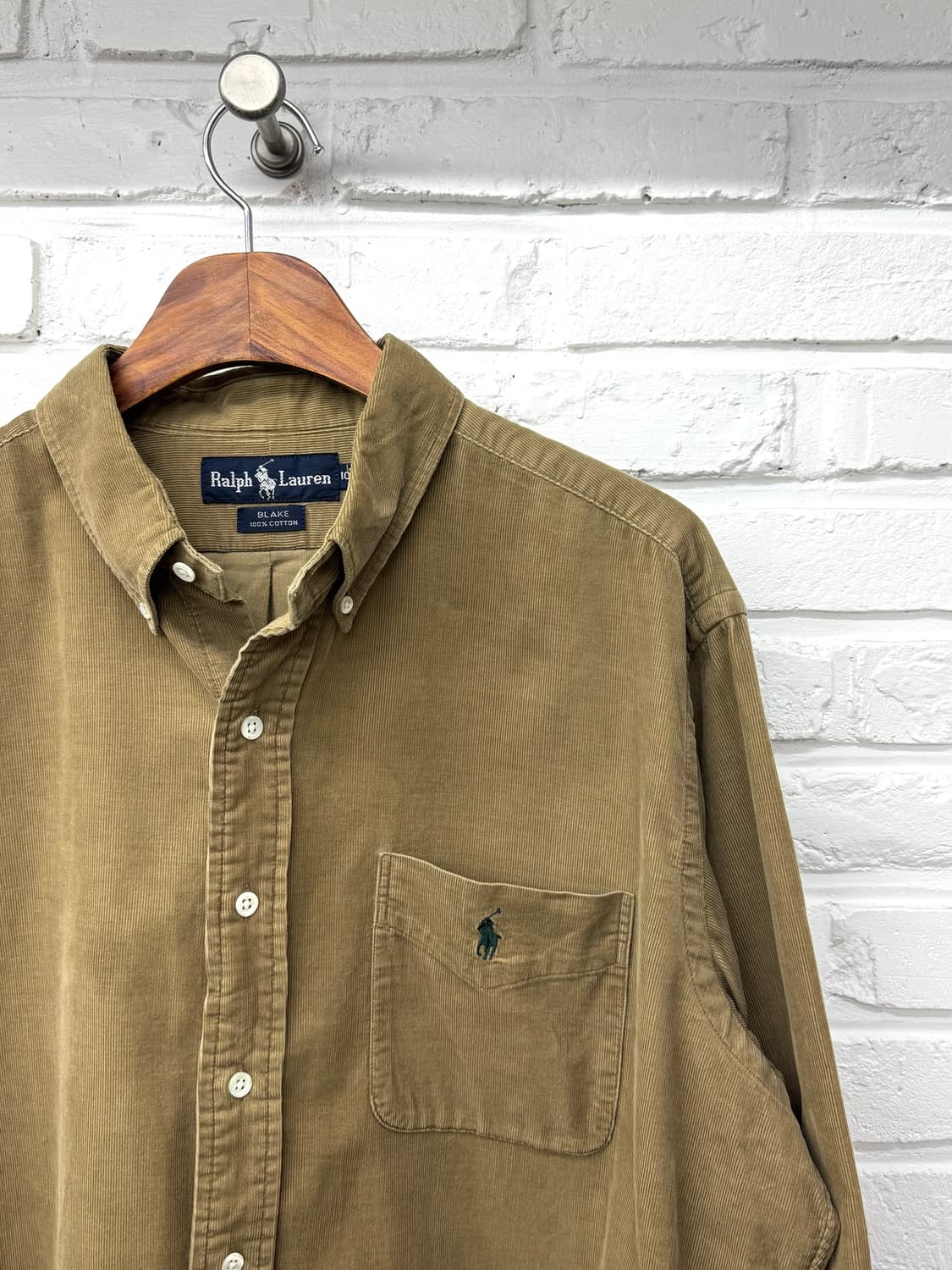 폴로 베이지 코듀로이 셔츠 상품이미지4