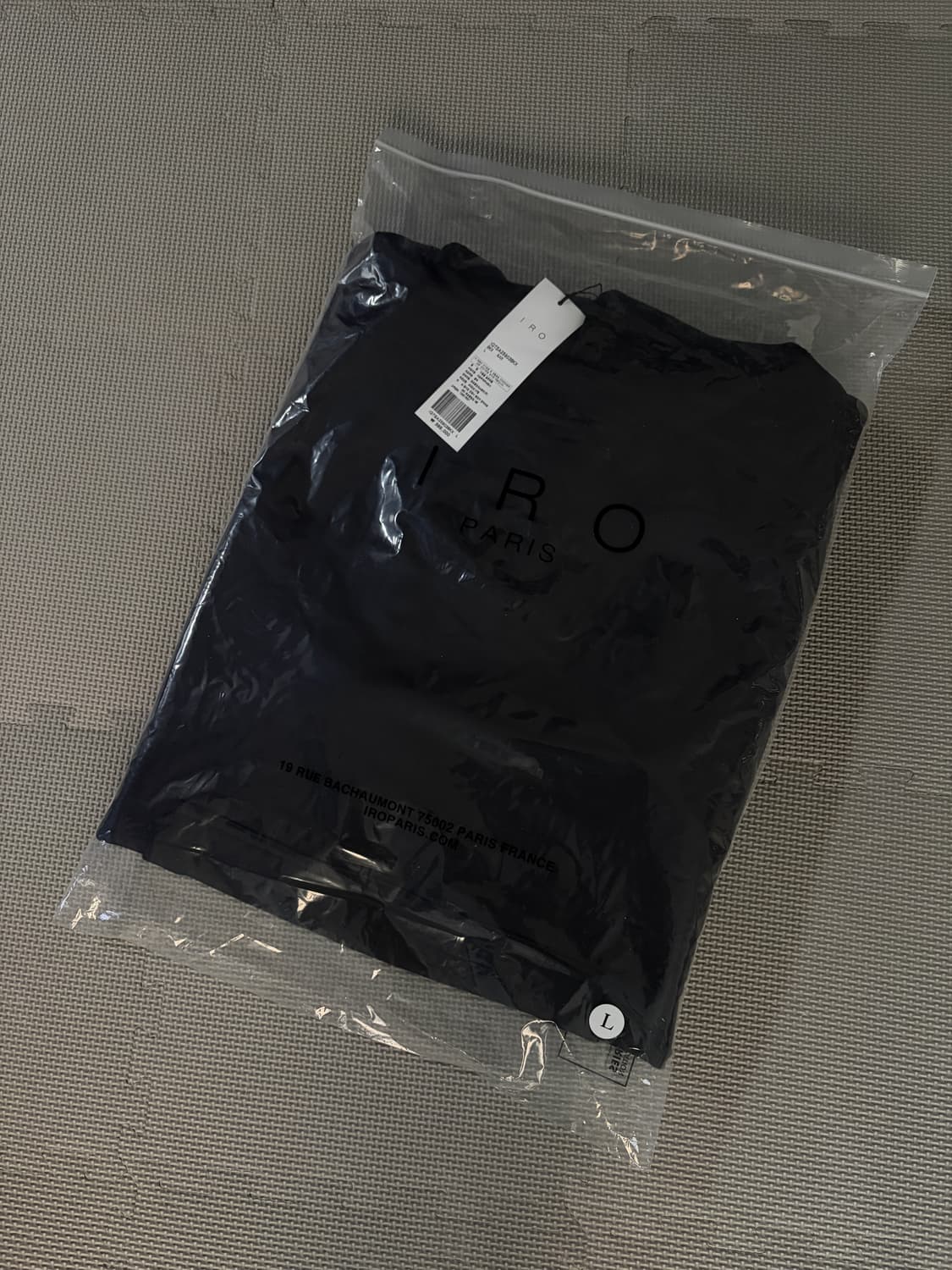 iro 이로 Flanerie 밴딩 배색 오버핏 후디 L (새상품) 상품이미지6