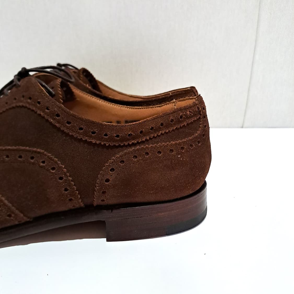 (택포) 조셉치니 스웨이드 브라운 슈즈  8.5 B736 상품이미지5