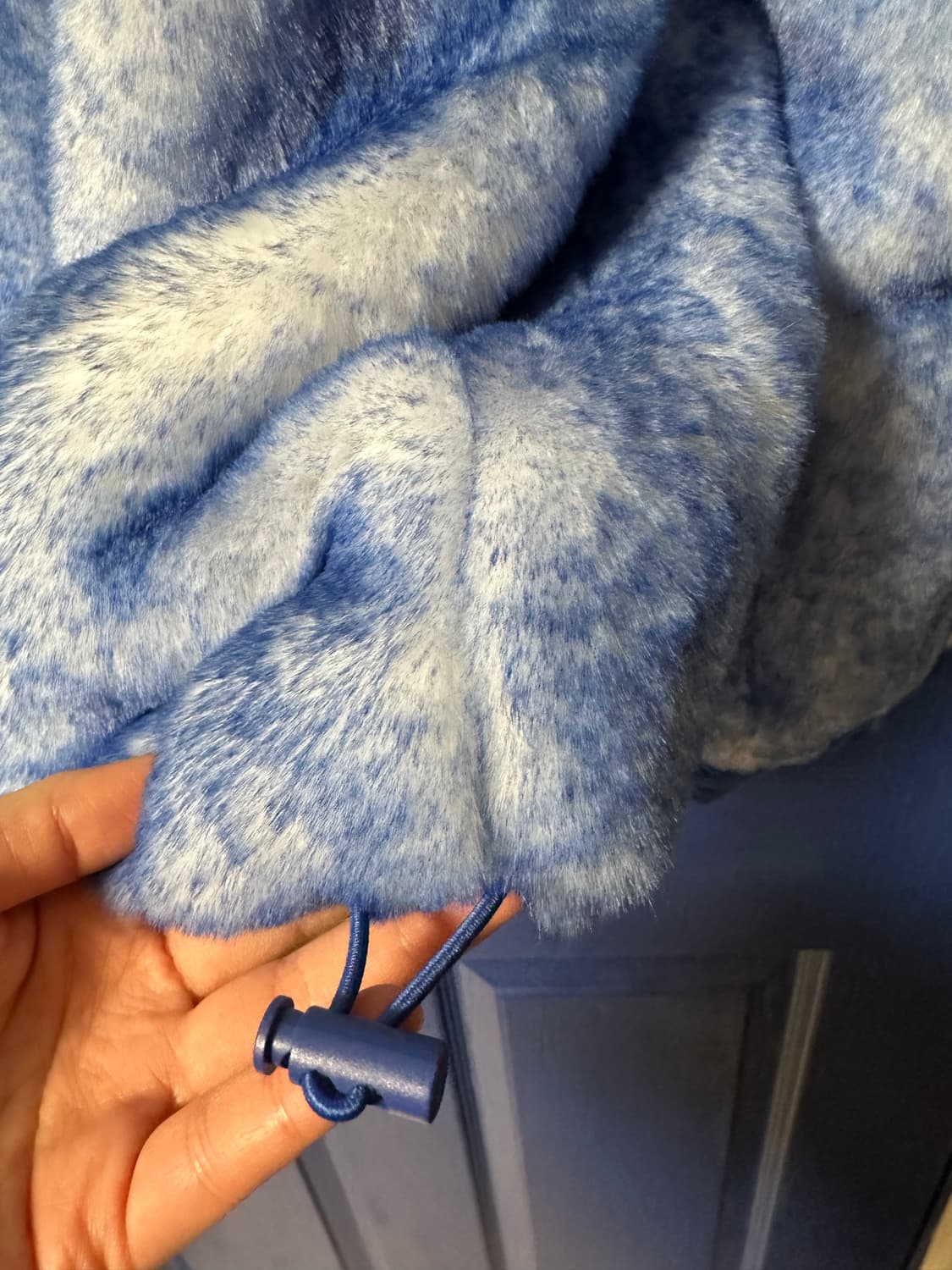 하우스오브써니 블루 퍼 아노락 점퍼 상품이미지5