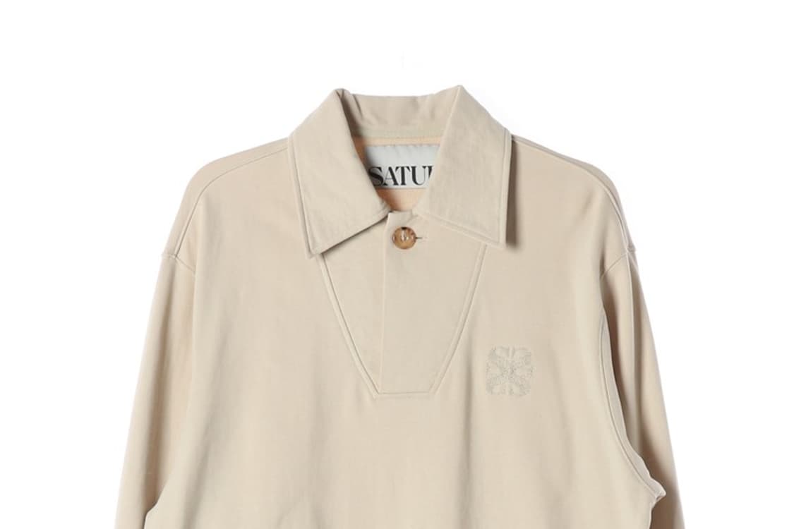 SATUR 카라 로고 오버핏 맨투맨 상품이미지3