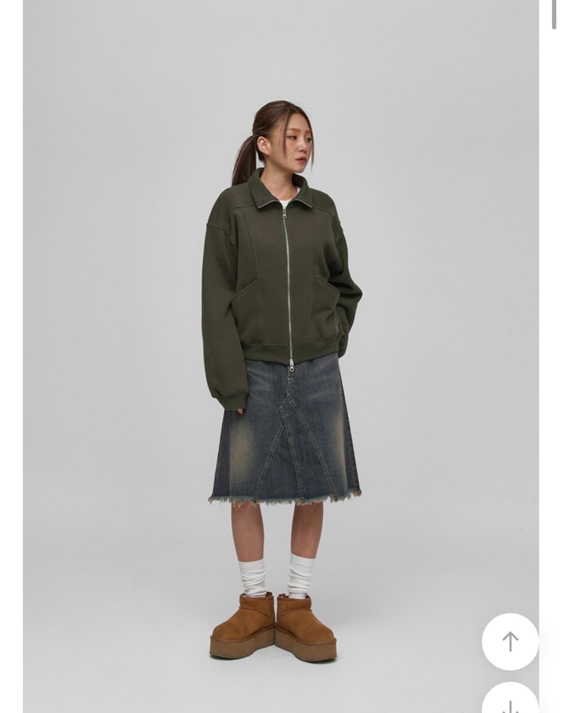 블랙업 칼리스 기모 집업 상품이미지3