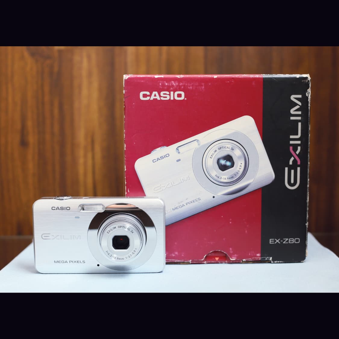 레어<민트급><카리나>카시오 엑슬림 z80 실버 빈티지 디카 상품이미지1