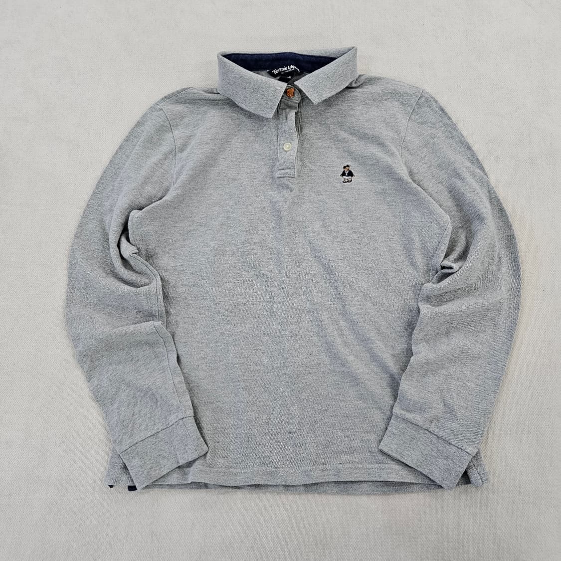 [FL] 티니위니 베어로고 그레이 긴팔 카라티셔츠 0116Y1 상품이미지2