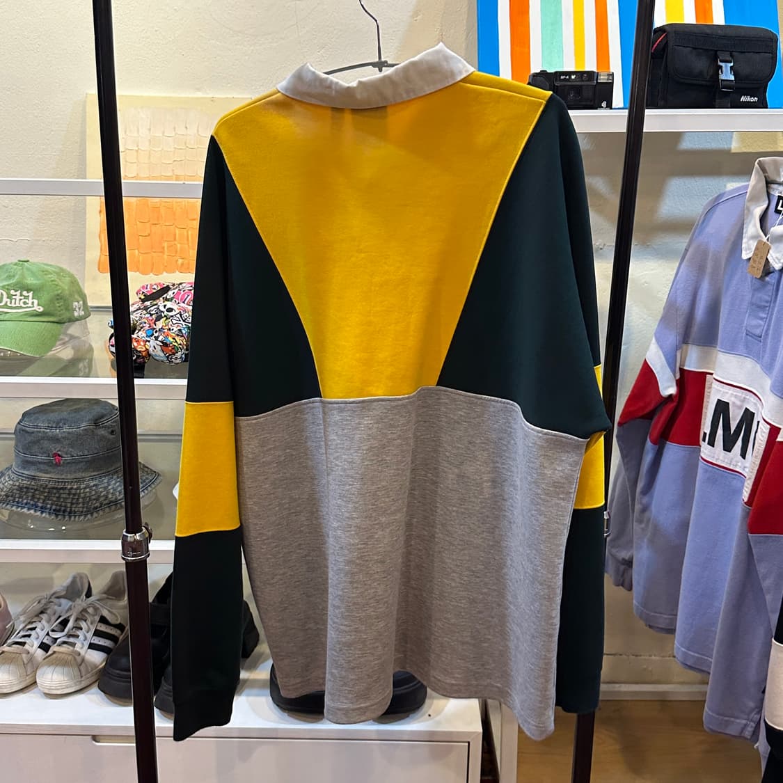 아디다스 럭비티 긴팔 티셔츠 컬러블록 4XL 상품이미지7
