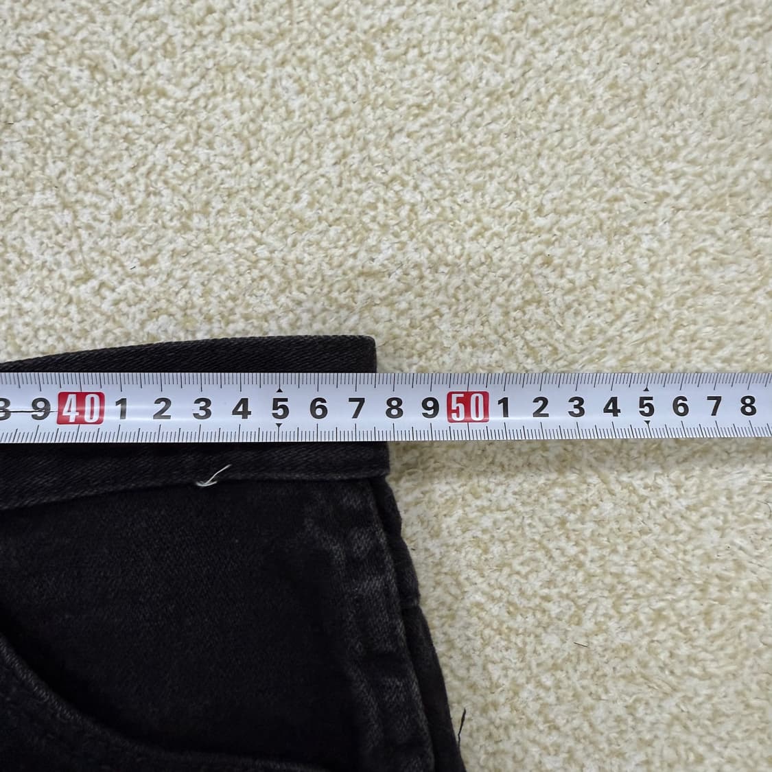 [38] 랭글러 블랙 와이드 데님팬츠 1231T1 상품이미지5