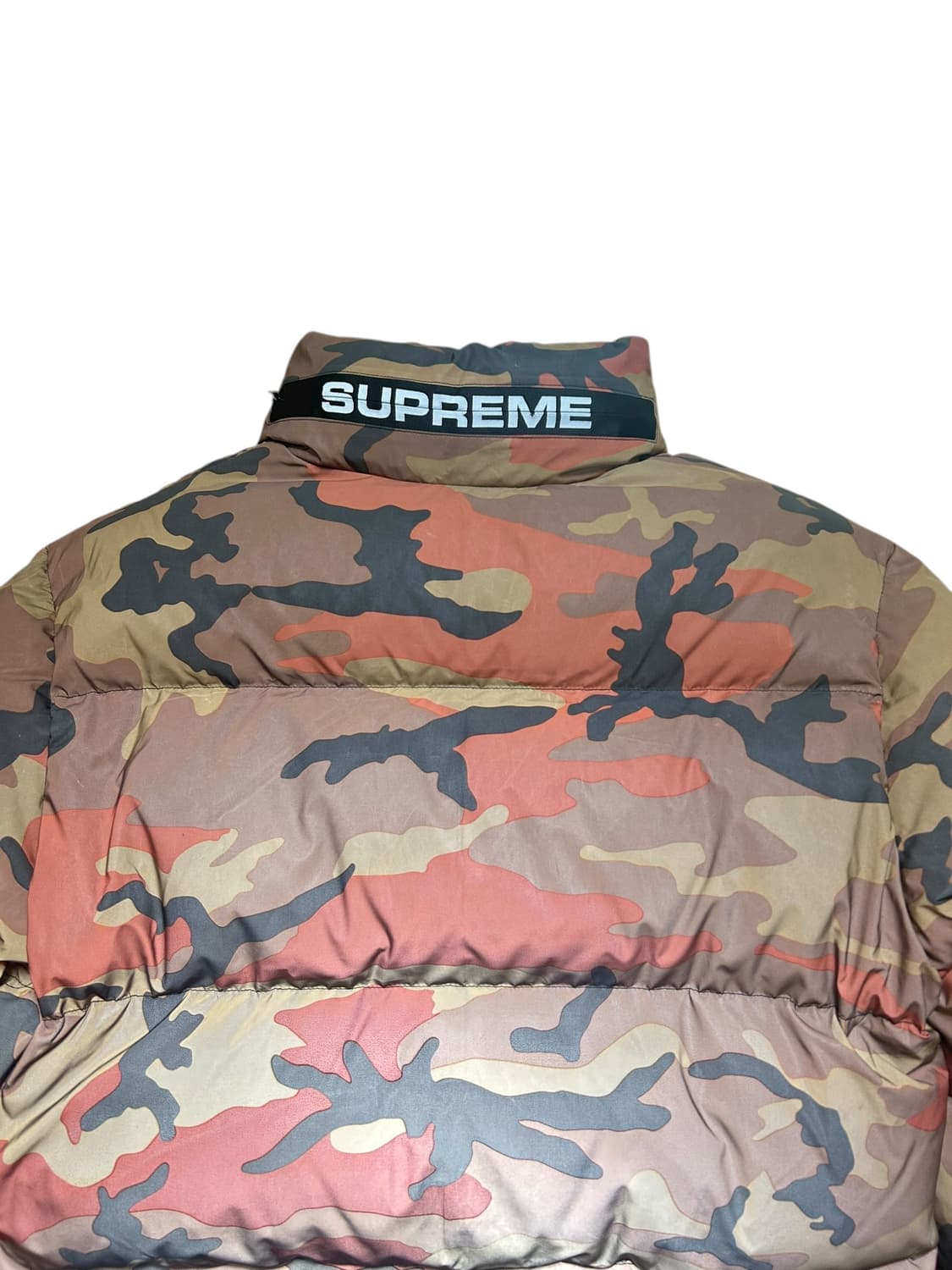 슈프림 리플렉티브 카모 패딩 오렌지 S 상품이미지5