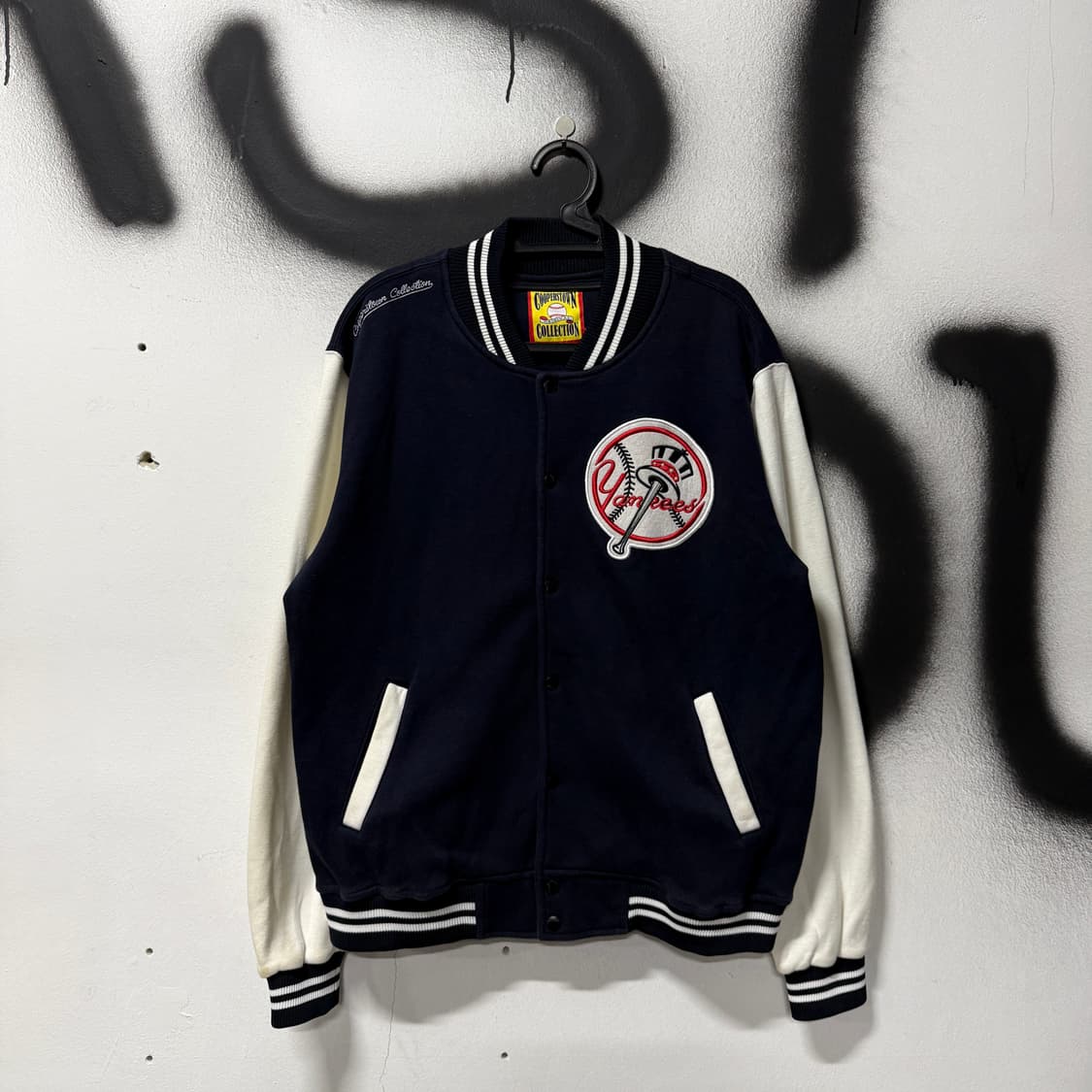 쿠퍼스타운 컬렉션 뉴욕 양키스 패치 코튼 바시티 자켓 상품이미지1